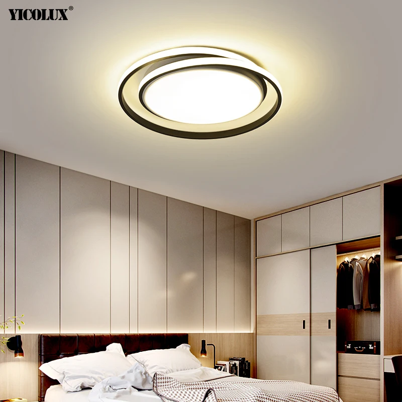 

Round Bedroom lamps Modern LED Chandelier Lights Gold/Black/White Living Dining Room Study Home Ceiling Lamp Indoor Lighting