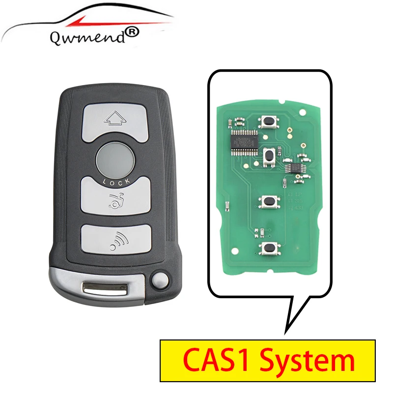 

QWMEND 315/433/868Mhz Smart Car Key Fit for BMW E65 E66 CAS1 System 7 Series Car Remote Key for Auto for BMW Key