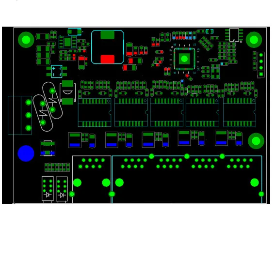 Módulo de interruptor Ethernet industrial no gestionado, placa PCBA OEM de 5 puertos de detección automática, placa PCBA, placa base OEM, 10/100M