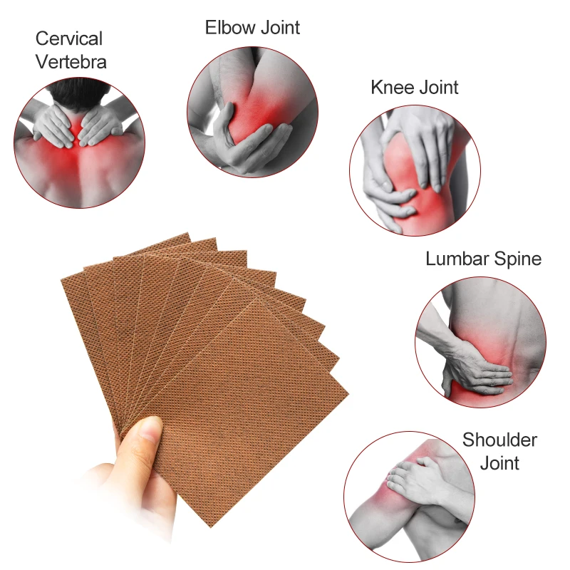 8Pcs Tiger Plaster Hot Back Pain Patch Creatine Muscle Pains and Articular Arthritis Joint Knee Medical Plaster Health Care