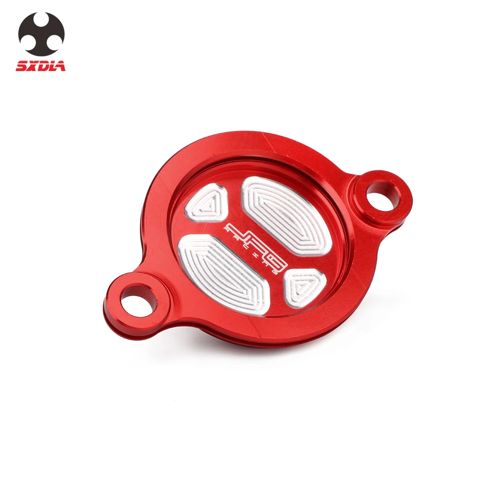 Motorcycle CNC Aluminum Engine Red Oil Filter Cap Cover For HONDA CRF 450R CRF 450RX 2017 2018 2019 2020 Off Road Dirt Bike