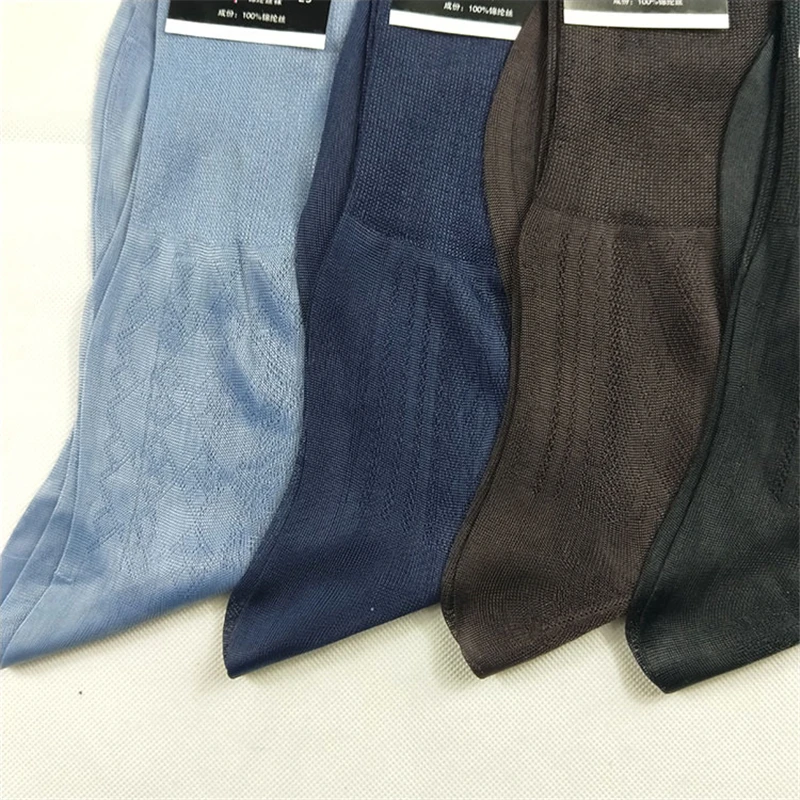 10 Paar Herren Socken Männer Sommer Nylon Socken Herren dünne transparente Business-Anzug formelle Kleid Seide Strümpfe Mann Socken Großhandel