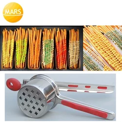 20cm 30cm Long French Fries Maker Machine Hand Press Footlong Fries Cutter Manual Potato Chips Squeezer