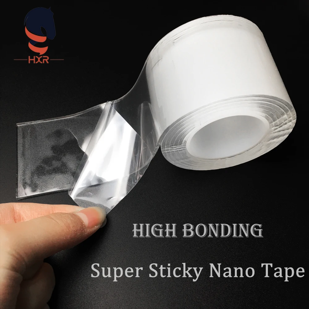 

HXR 1-5M Reusable multi-function super sticky nano tape gekko tech tape fiberfix stick nano capsule ongle transparent