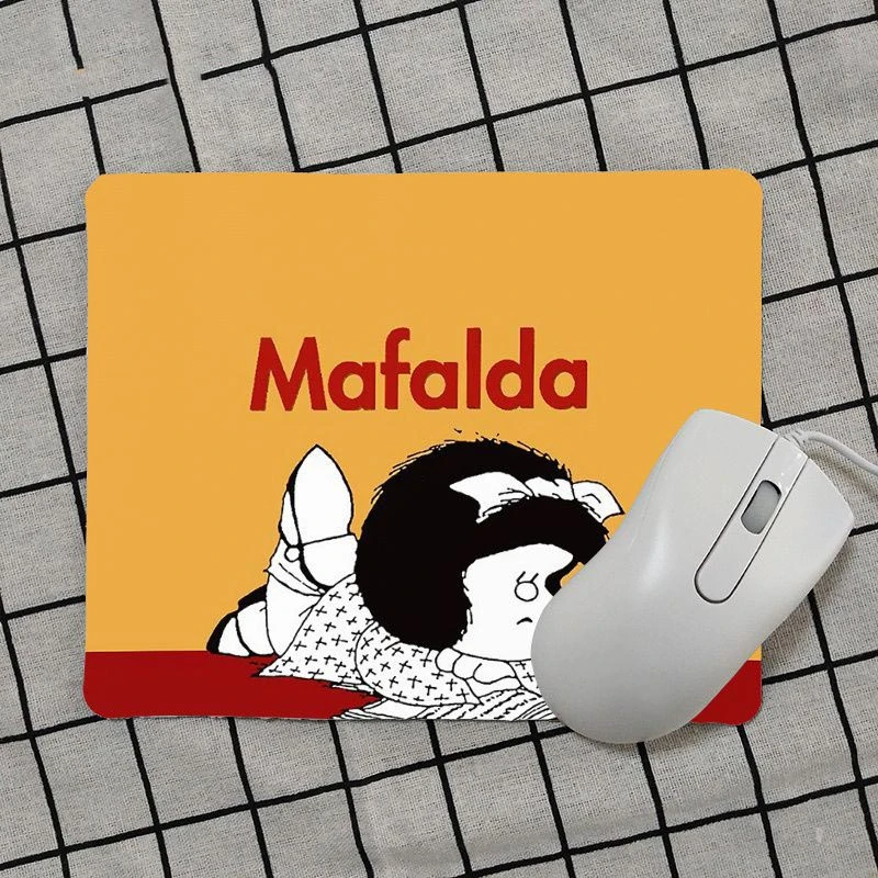 Mafalda Dos Desenhos Animados Gaming Mouse Pad, Gamer Play Mats, Mais Vendido, Atacado