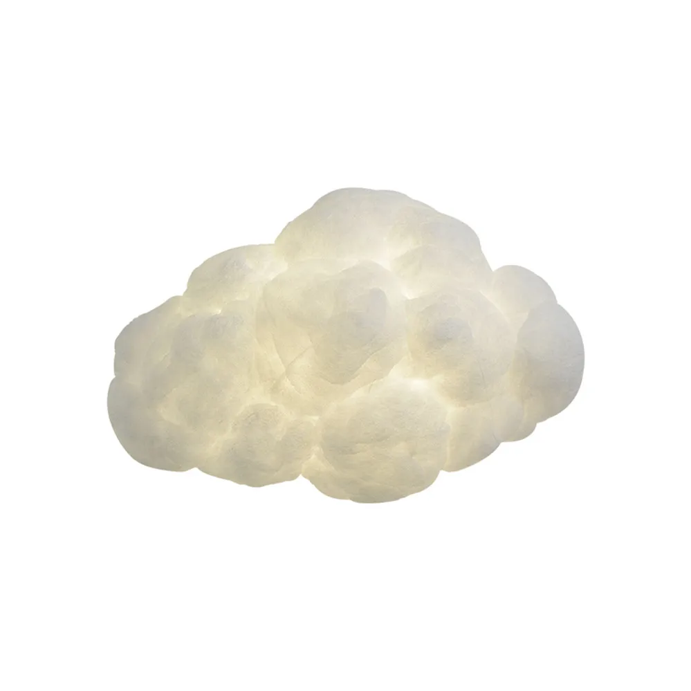 Nordic Imitation Silk Cloud Led Wall Lamp Creative Children Bedroom Bedside Lamps Kids Home Deco Wall Sconce Light Fixture E27