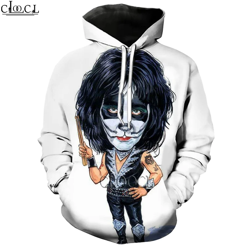 CLOOCL Newest Rock Singer KISS Band 3D Print Men Women Fashion Hoodies Unisex Tracksuit Harajuku Hip Hop Tops Drop Shipping