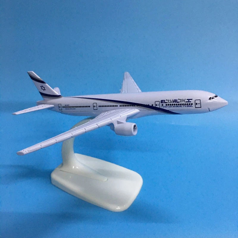 

JASON TUTU 16cm Plane Model Airplane Model Israel Boeing B777 Aircraft Model 1:400 Diecast Metal Airplanes Plane Toys Gift Gift