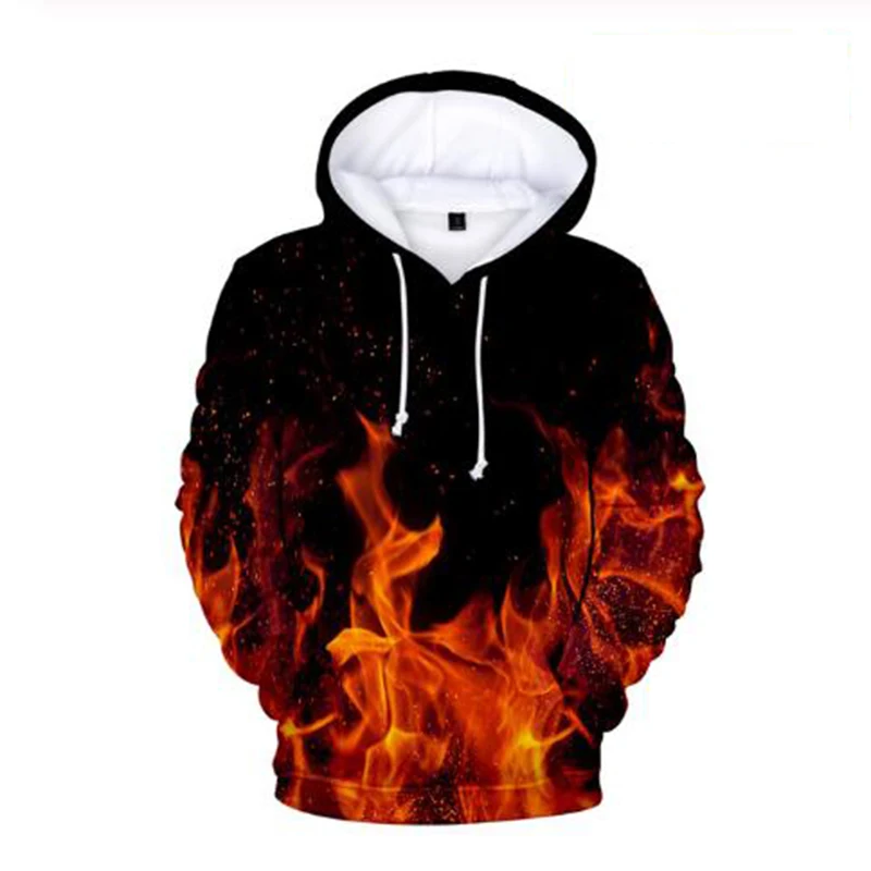 

Fashion Hip Hop Flame 3d Hoodies Pullover Tracksuit Costume Men Women Hoodie Hoody Long Sleeve Harajuku 3D Hooded Sweatshirt Top