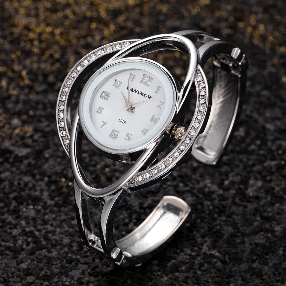 Relojes de lujo con diamantes de imitación para mujer, pulsera de oro con esfera pequeña, reloj de pulsera femenino de marca superior