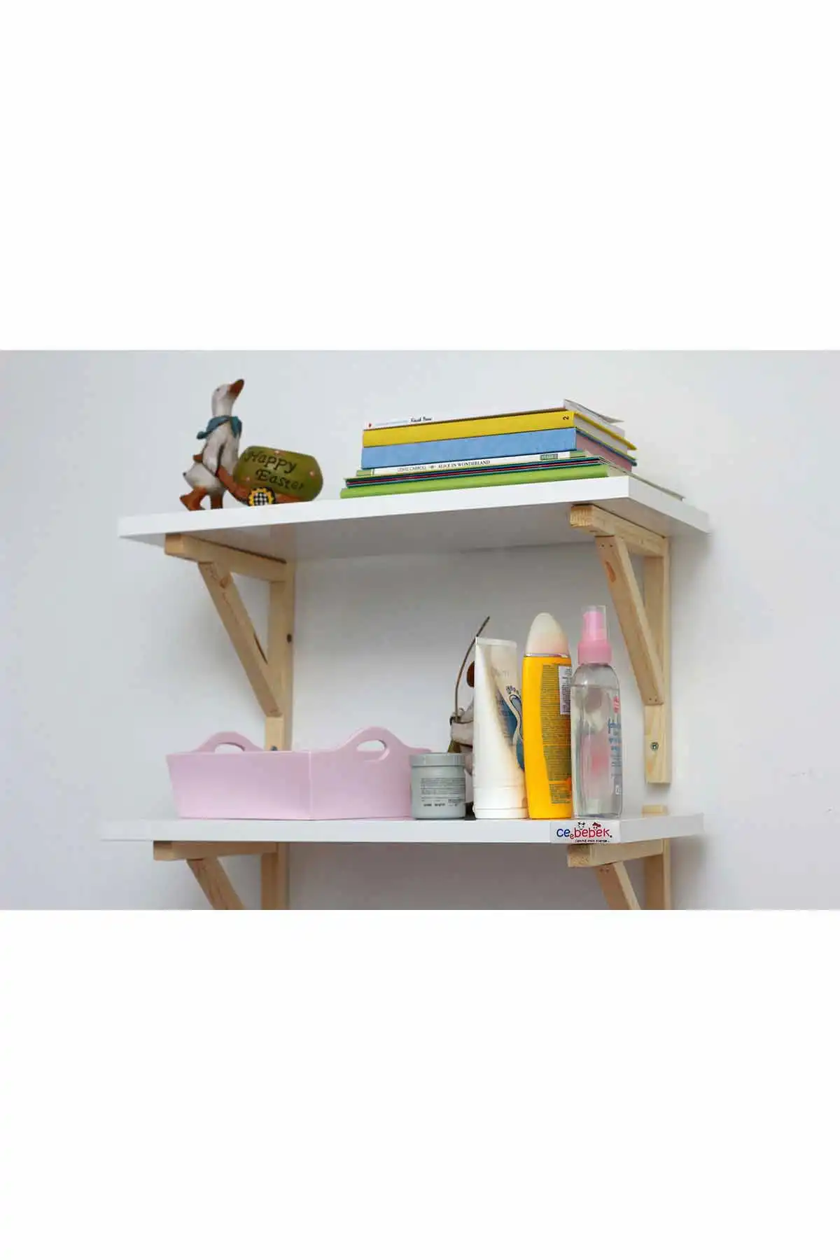 2 Buah Rak Dinding, Kamar Anak-anak, Rak Buku, Dekorasi Rak Montessori Pendidikan Rak Ganda CEE2SUN502099