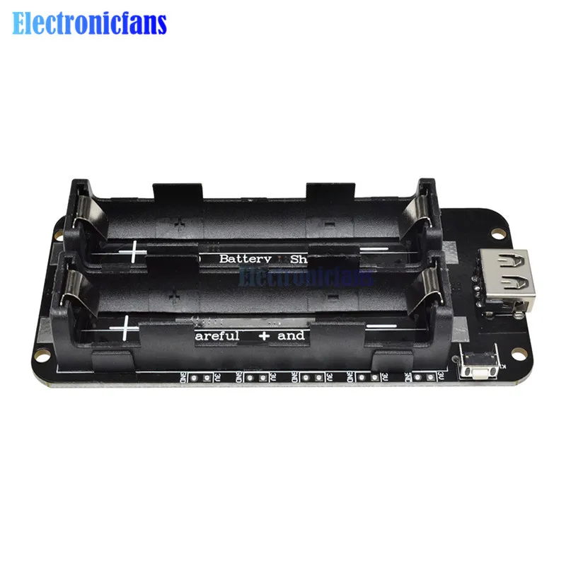 Dual 18650 Lithium-Batterie-Shield V8 Micro-USB-Powerbank-Modul 3V1A 5V 3A für Raspberry Pi Wifi ESP8266 ESP32 Ladevorrichtung – Detail 4