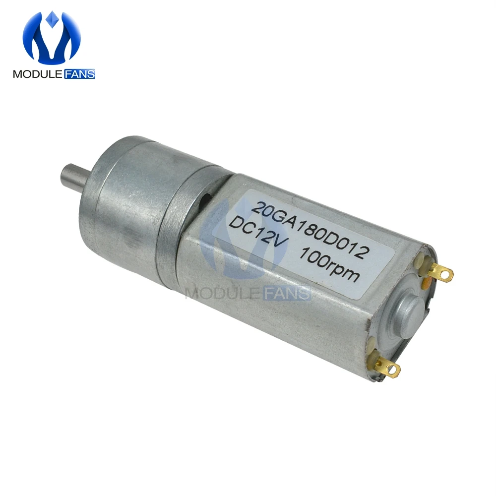 100RPM DC Getriebe Motor 12V Linear Elektrische Miniatura Motor Für Home Appliance Fan Auto Hobby Spielzeug RC Auto – Detail 4