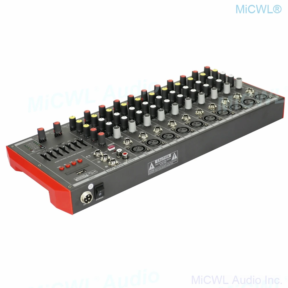 Imagem -06 - Pro Mg12 Bluetooth Portátil 12 Canais de Áudio Mixer Som Mixagem Console Usb Mp3 7-band Equalizador dj Misturador ao Vivo Mg6 Canal