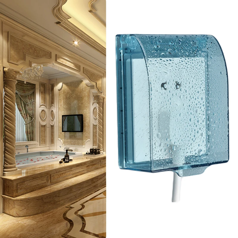 86 Type Socket Switch Protector Electric Plug Cover Universal Wall Socket Waterproof Box Doorbell Board Panel Cover Bathroom