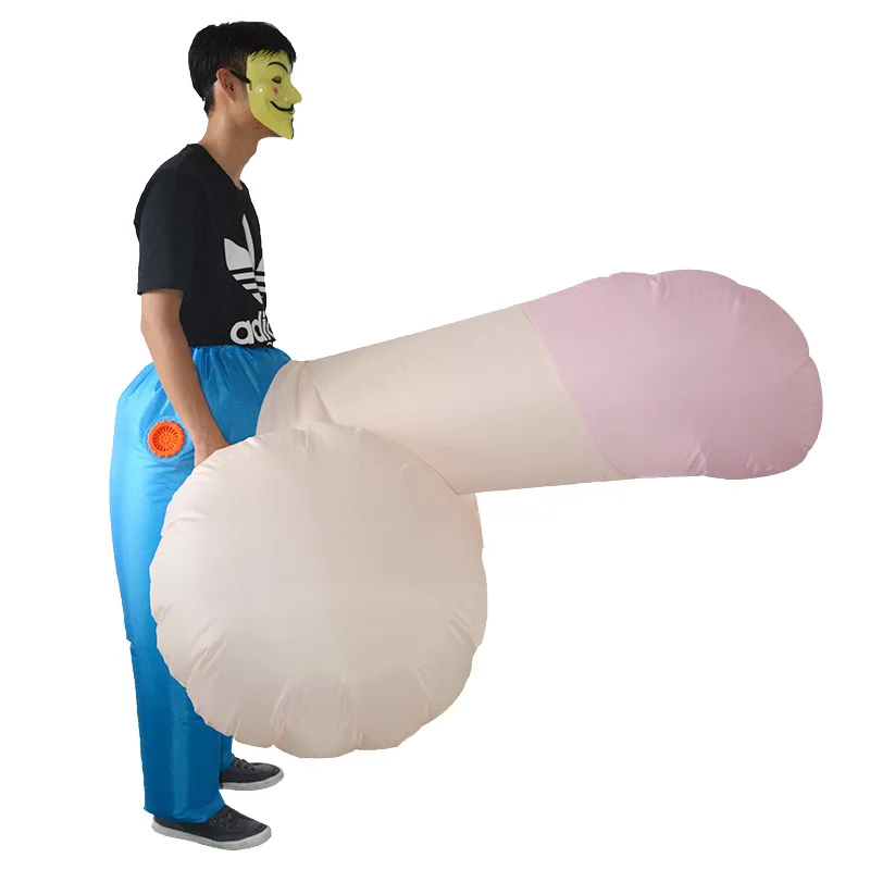 Disfraz inflable de dibujos animados para adultos, disfraz de Halloween para hombre y mujer, para fiesta de baile, juego de actuación