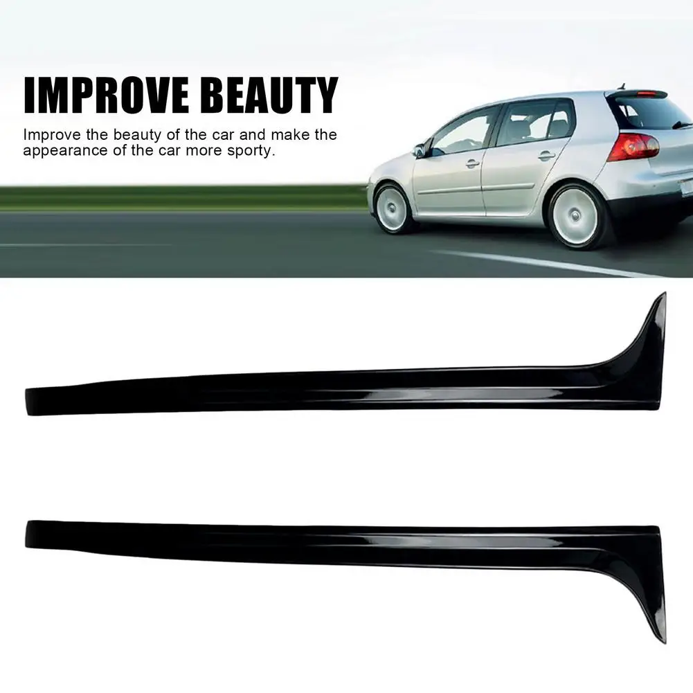 1 Pair Carbon Fiber Rear Window Side Spoiler Wing For Volkswagen Golf 7  Polo MK5 11-17 Car Window Mirror Tail Accessories