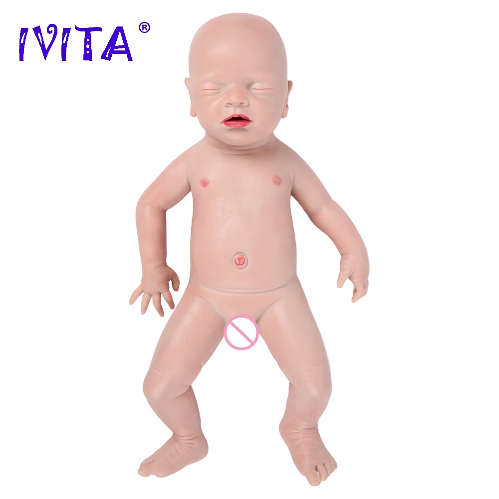 

IVITA WG1514 46 см 2972 г 100% силиконовые куклы для новорожденных, реалистичные детские игрушки с одеждой для детей, Рождественский подарок