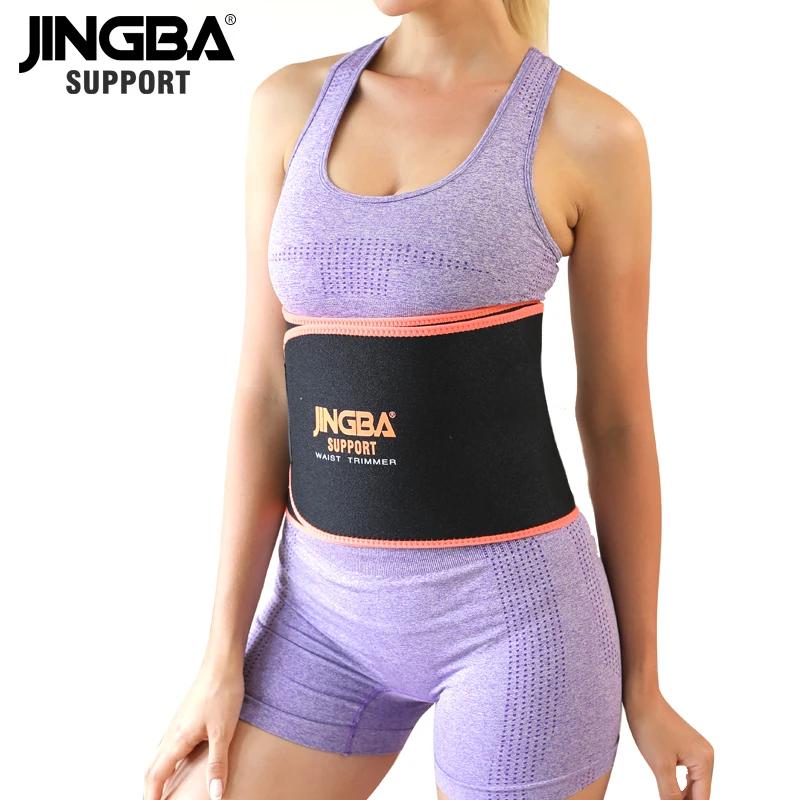 JINGBA SUPPORT Longer 130CM Unisex Neoprene Body Shaper Waist Trainer Loss Fitness Sweat belt Sauna Slimming Strap waist trimmer