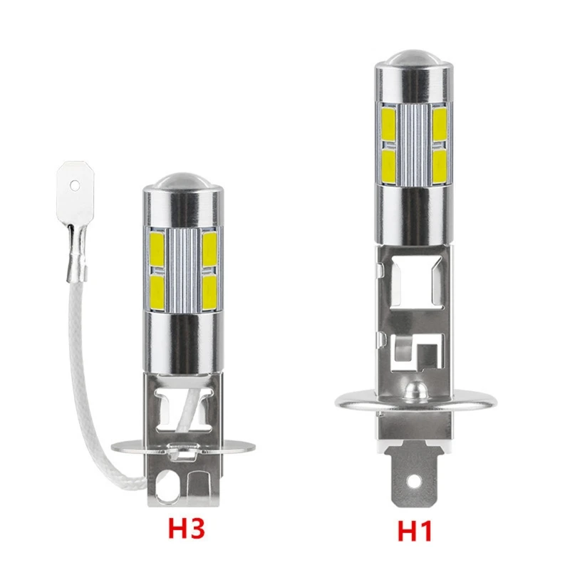 2x Mini Canbus LED Car Light Headlight 7000-8000K 240LM H1 H3 10SMD 5630 T10 BA9S Lamp Fog Lights Automotive Accessories