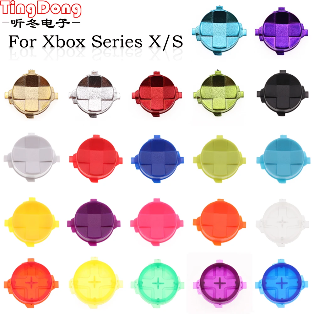 Botón de plástico cromado galvanizado d-pad para Xbox Series X S, controlador Dpad, tecla de flecha, botón de dirección cruzada