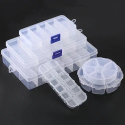 Adjustable Jewelry Necklace Transparent Storage Box Case Holder Craft Organizer Beads Jewelry Container