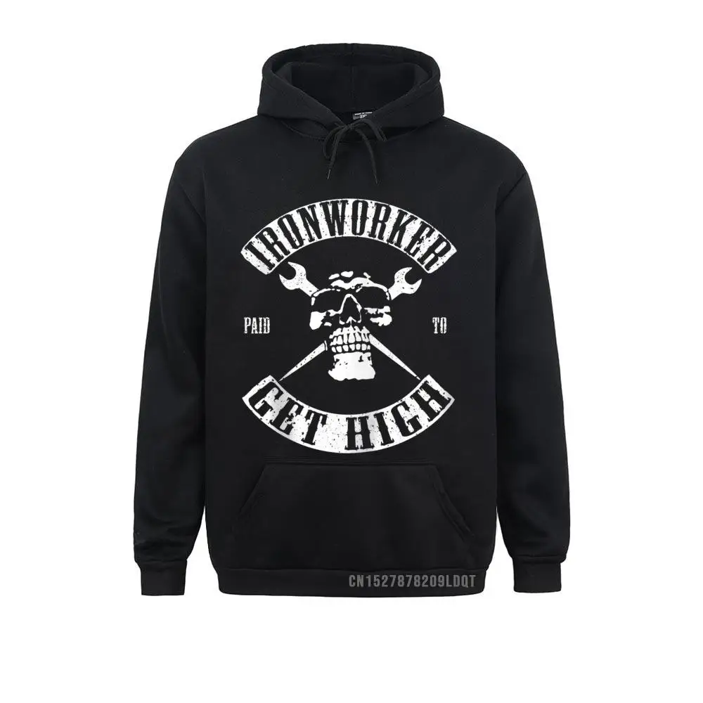 Ironworker Paid To Get High Zip Hoodie Sweatshirts For Men Long Sleeve Hoodies Wholesale Father Day Clothes Casual