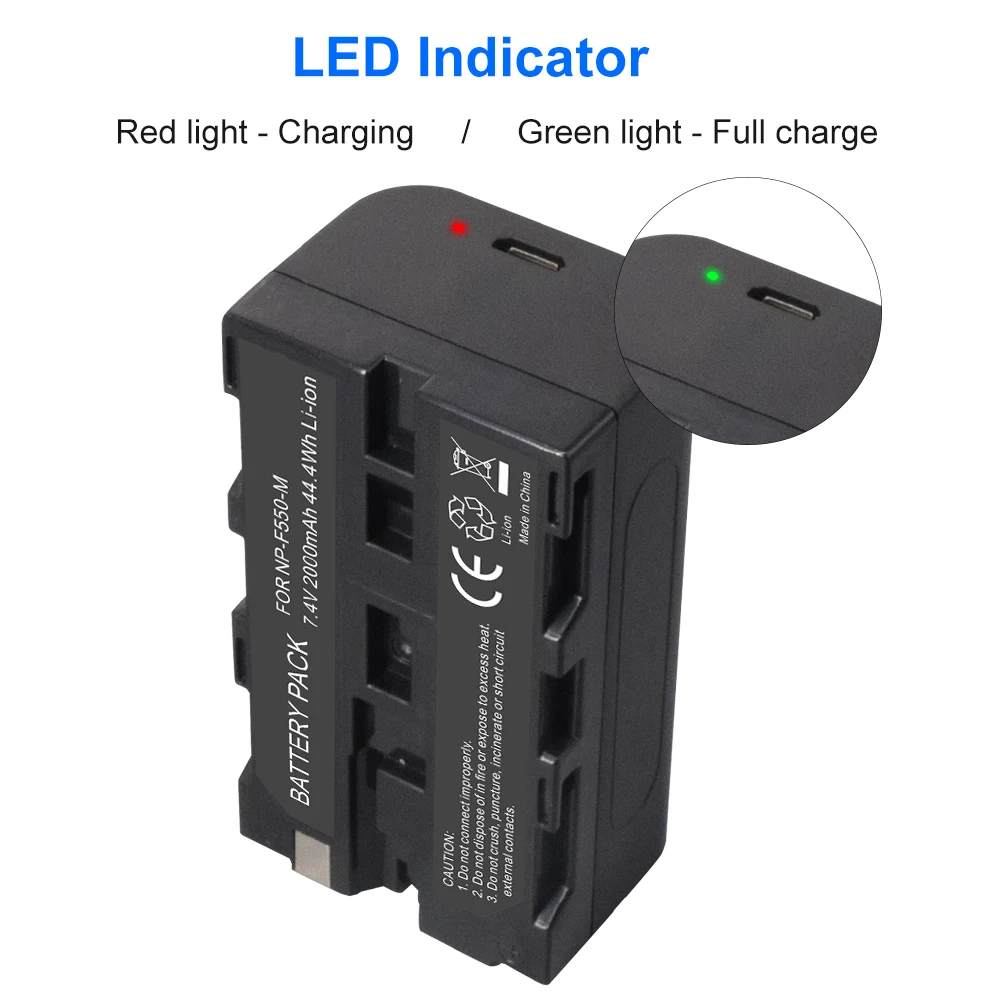 PALO NP-F550 NP F550 NPF550 Rechargeable Li-ion Camera battery For Sony NP-F330 NP-F530 NP-F570 NP-F730 NP-F750 NP-F770 NP-F970