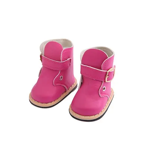 New Leather Boots For 45cm American Girl Dolls 18 inch Our Generation Dolls Shoes