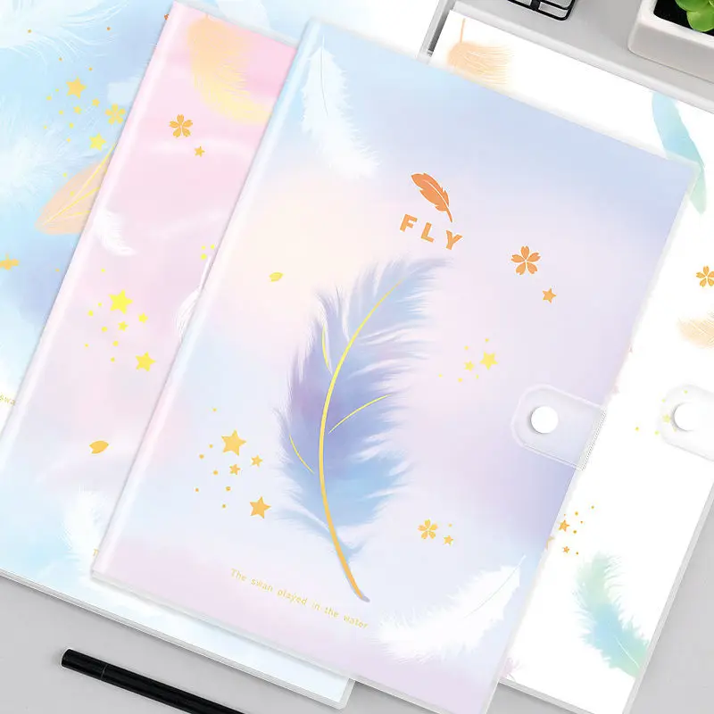 

Блокнот «Dream Feather» A5 с водонепроницаемым полиуретановым покрытием, милые планировщики, блокноты, канцелярские товары, школьные принадлежности