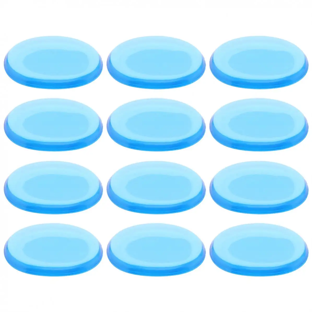 12Pcs Silicone Drum 3 Colors Damper Pads Drum Snare Mute Pad Soft Drum Damper Gel Pads for Jazz Drums Muffler Tone Control