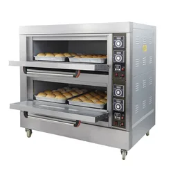 Commercial electric oven Two-story Cake bread pizza baking machine Double-layer large-capacity oven Zinc alloy liner 220V/380V