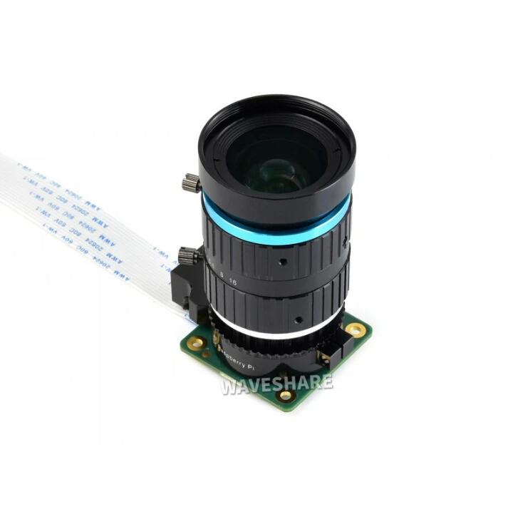 Waveshare 16mm Focal Length, Multi Field Angle, C-Mount, Compatible With Raspberry Pi High Quality Camera