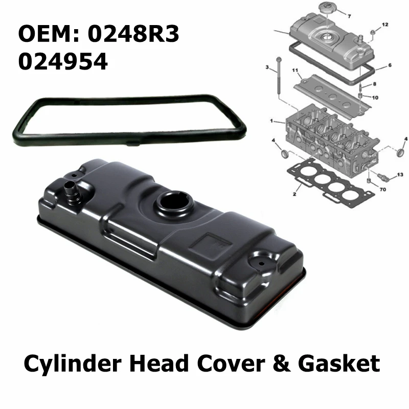 

0248R3 687452 681578 Car Accessories Valve Cylinder Head Cover Gasket For Peugeot 206 207 306 For Citroen C2 Valve Cover