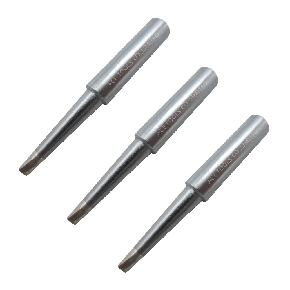 T18-DL24 Soldering Tip ยาว Chisel 2.4มม.Fit HAKKO FX-888 FX-888D FX-8801 FX-600ตะกั่วฟรีเหล็กหัวฉีดเชื่อมมือจับดินสอบิต