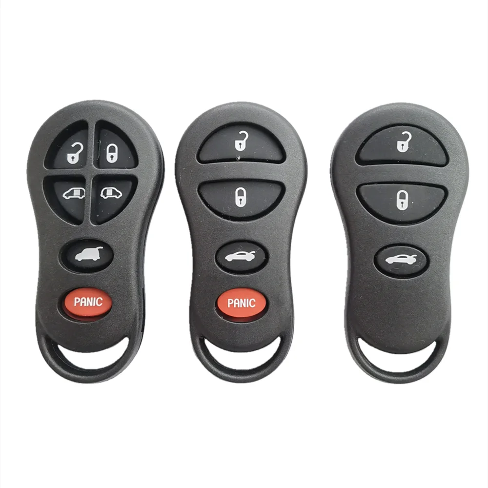 3/4 Buttons Remote Key Case Shell Replacement for Chrysler Remote Key
