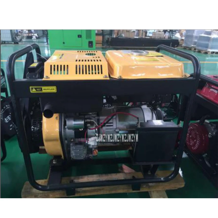 New HQ5GF 5KW Diesel Generator Set High-quality Single/Three Phase Air-cooled Diesel Generator 220V/380V 50Hz 456ml 5(kw/kva)