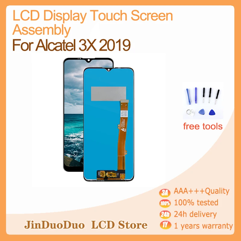 

Original Lcds For Alcatel 3X 2019 5048 5048A 5048I 5048U 5048Y OT5048 OT5048Y LCD Display Touch Screen Panel Digitizer Combo