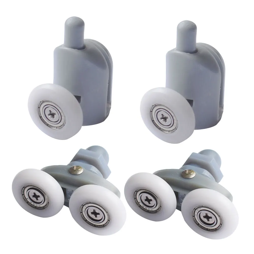 Double twin shower door rollers singel bottom wheels runners pulley pulleys 