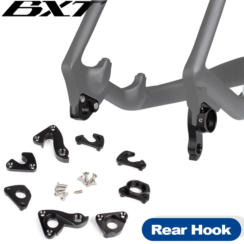 BXT wieszak na przerzutkę rowerową 135x9mm + 142x12mm hak z osią przez rower górski MTB śruby do ramy roweru ze stopu części rowerowe