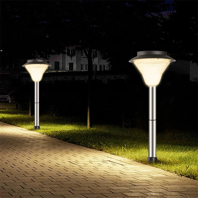 Lámpara de luz Solar para exteriores, luz LED de césped contemporáneo, impermeable IP65, decorativa para patio, parque y jardín, 86 luces