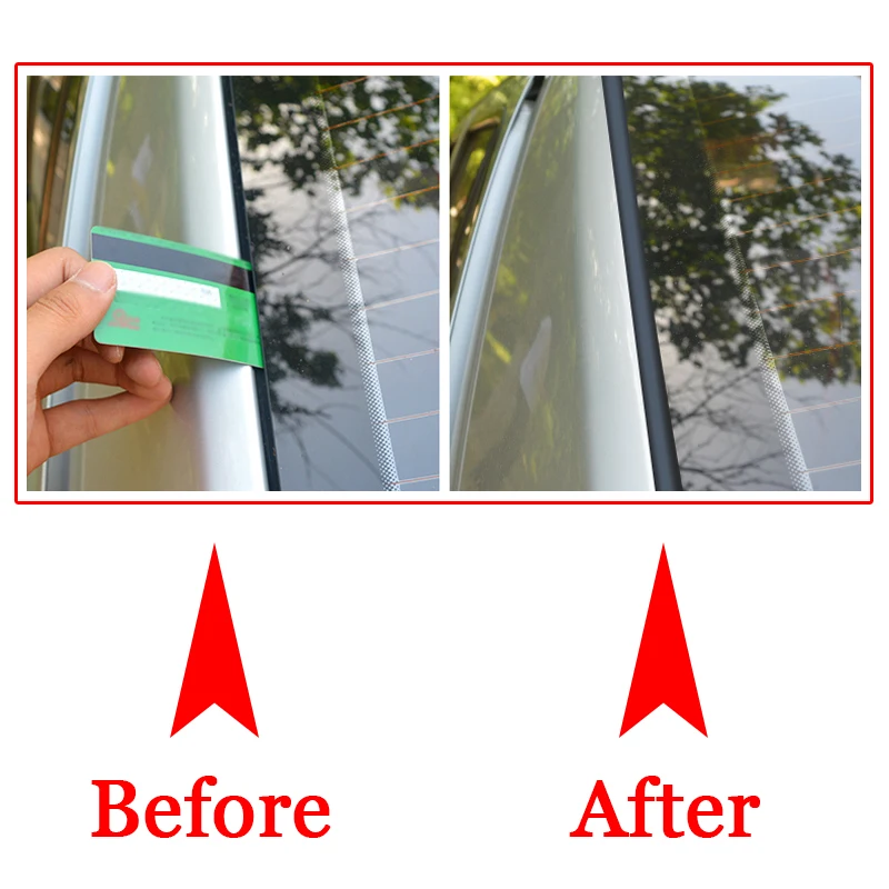 14mm/19mm Car Window Sealant Rubber Stickers Sunroof Triangular Window Sealed Strips Seal Trim Car Front Rear Windshield Sticker