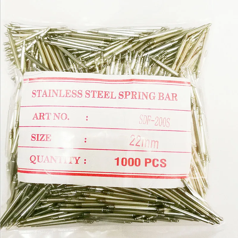 

Wholesale 1000Pcs / Lot Stainless Steel Spring Bar Diameter 2.0MM 14MM 16MM 18MM 20MM 21MM 22MM 23MM 24MM Size Available