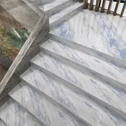 Imitation Marble Pvc Self-adhesive Twill Anti-skid Stair Sticker Living Room Porch Stair Decoration Waterproof Tile Sticker