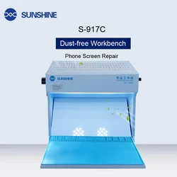 SS-917C Dust Free Working Room Anti Dust Working Bench Adjustable Wind Cleaning Room For Phone Refurbish Repair Workbench