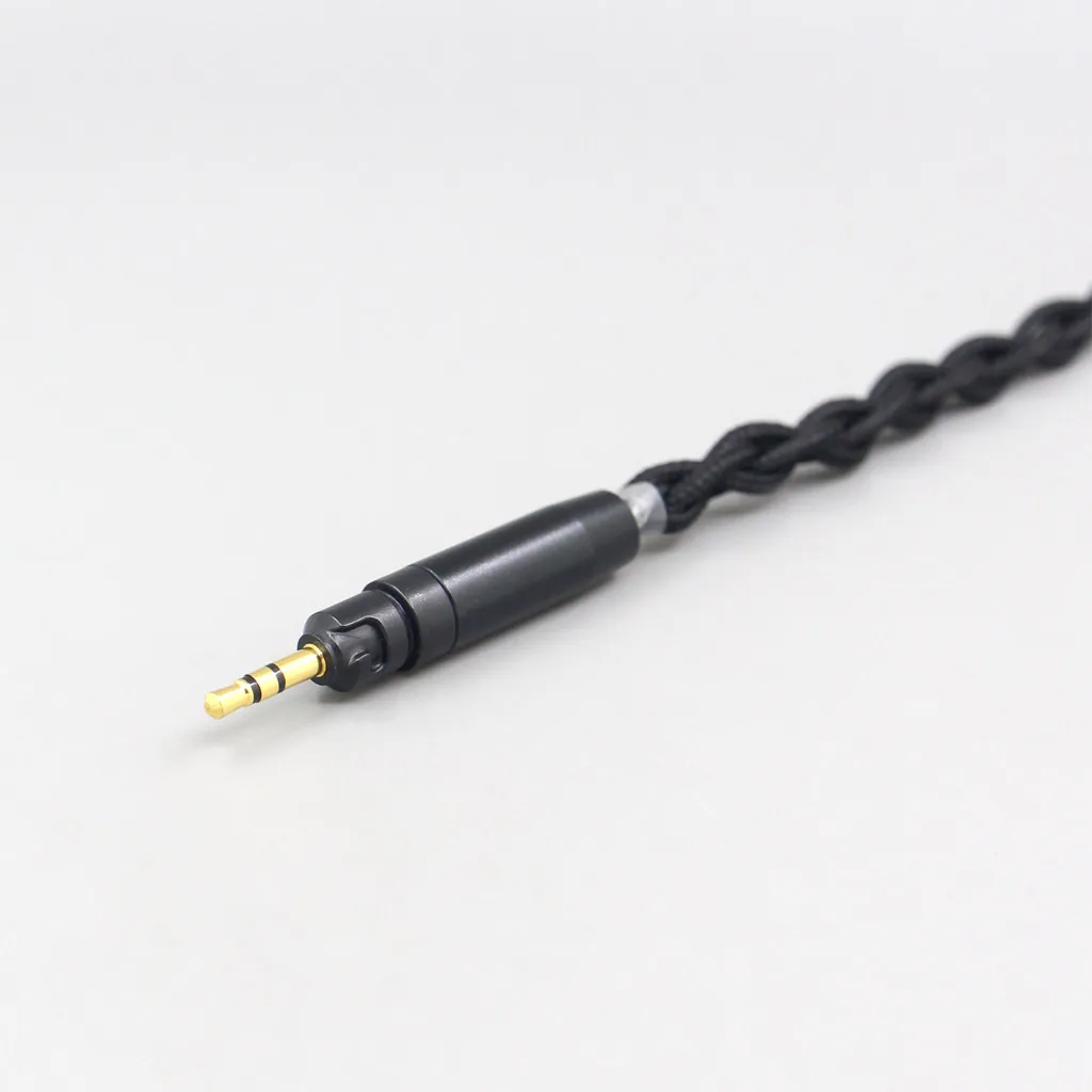 LN007458 Pure 99% Silver Inside Headphone Nylon Cable For Ultrasone Performance 820 880 Signature DXP PRO STUDIO Earphone