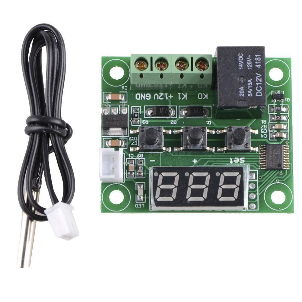 W1209 LED Digital Thermostat Temperature Controller Regulator DC 12 White LED Incubator Home Indoor Thermoregulator