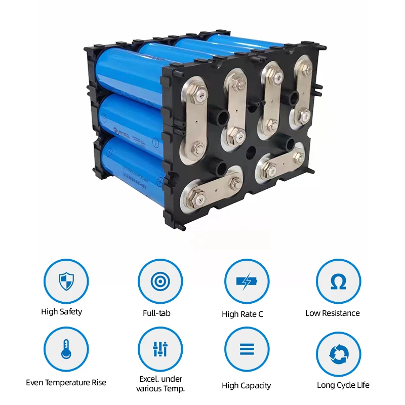 Grade A 50Ah Lifepo4 12V Brand New Lithium Iron Phosphate Cylindrical Cell for Power Storage Home Energy Storage