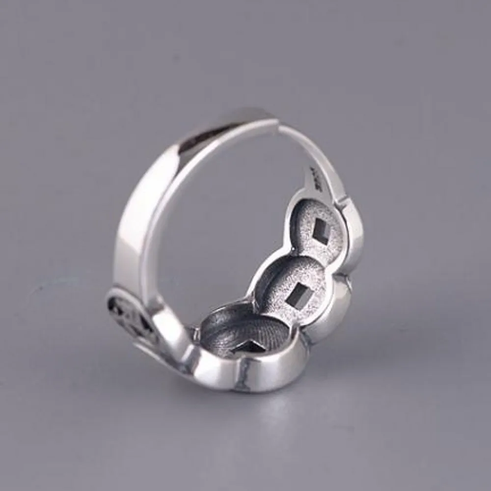 2020 New real S925 silver new jewelry women ring Thai silver fashion ring for women model lucky five emperors money silver ri