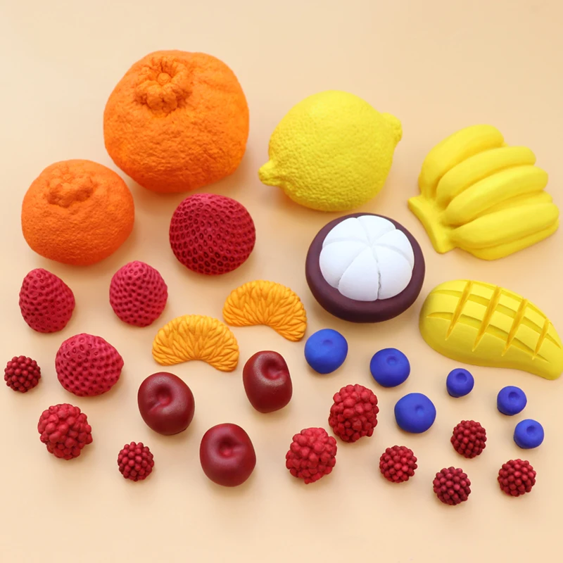 

DIY Simulation Candle Supplies, 3D Fruit, Silicone Mold, Lemon, Banana, Cherry, Strawberry, Mangosteen, Blueberry, Raspberry